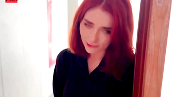 Redhead Vixen Gives Wild Blowjob And Rides Her Lover's Hard Dick In Hotel Bedroom