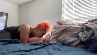 Lightskinned BBW offer Sloppy Bj inside the Morning