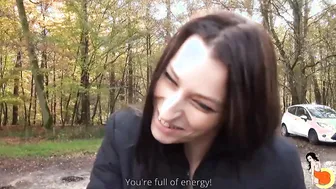 Slutty and impetuous Lola having her first gang-bang with 6 dicks