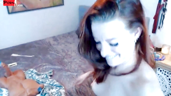 Redhead Bombshell Ginger-Ruby Gets Her Pussy Filled With Hot Creampie