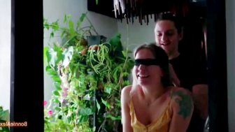 Bondage Blowjob Brunette Beauties - Laughing Bondage Orgasmic Fun with Big Dick