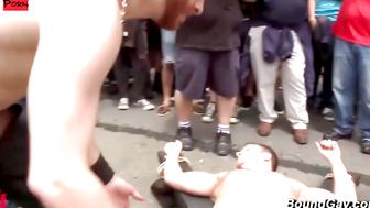 Public Orgy Scene - Bondage Party with Anal Play & Group-Sex