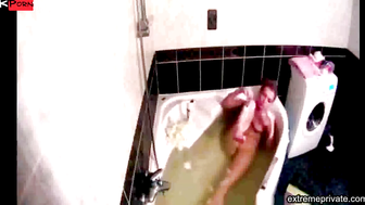 Step-Dad Secretly Watches Step Daughter Shave In Bath - POV