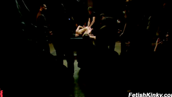 Bobbi Brixton Gets Public Disgrace Fingering Orgasms For Real Audience