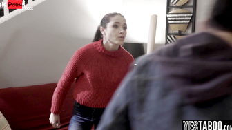 Gorgeous petite MILF gets rid of her stalker by letting him smash