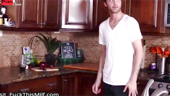 Step Mom's Teach Her Daughters How To Swallow - StepMom & Stepson Threesome