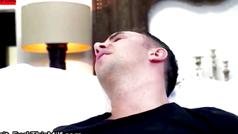 An incredible woman experiences double penetration on a sofa 3