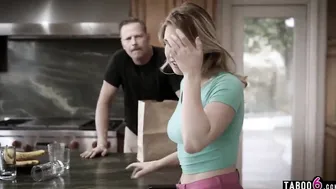 Dads best friend fucks his 19 year old daughter into the kitchen