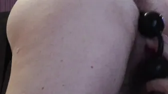 71 year mature old lady. Gigantic anal beads play.