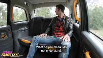 Female Fake Taxi Zuzu Sweet Getting a Man to Strip Nude before