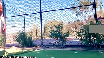 Golf date turns into sneaky public fuck with hot redhead1 3