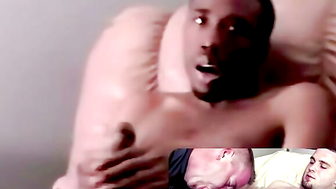 JoeSchmoeXXX.com - Nervous Isaac gets comfortable wanking off his BBC with satisfacti