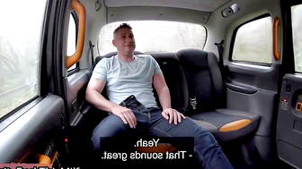 Female Fake Taxi Her big natural boobs fall out in front of her passenger leading to 13
