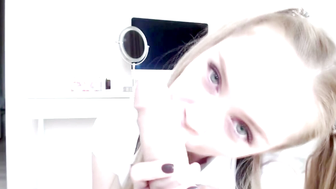 Innocent looking girl takes big dildo in her ass 5