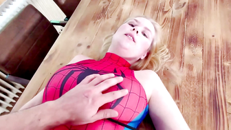 Spider-Maja caught in the web and get fucked hard 184