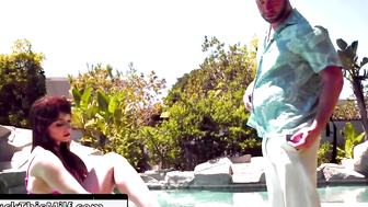 Poolside Cheating Wife - Hot Milf Alexis Lux Fucks Stranger Whilst Hubby Is Away