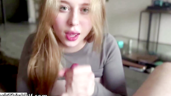 Hot Blondie Gives You A Wild Ride With Her Mouth And NetFlix - POV