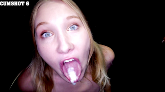 The cum matches your blue eyes, McKenna!