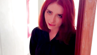 Redhead Vixen Gives Wild Blowjob And Rides Her Lover's Hard Dick In Hotel