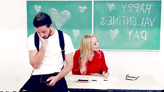 Big Boob Babe Teacher's Pet - Valentine Day Surprise Roleplay
