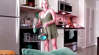 Busty MILF Grills Her Teenage Step-Daughters New Boyfriend
