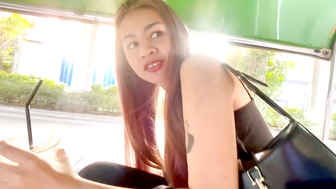 Thailand's Hottest Amateur Milf Rides A Hard Dick In Public