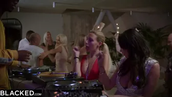 BLACKED sexy French cunt with mouth Getting DPed by 2 Big big black cock at Party