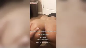 Thick African milf taking big black dick inside her Gigantic Butt