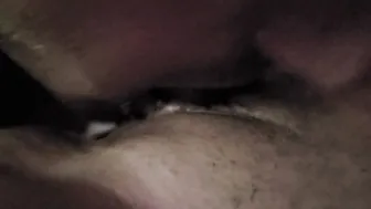 Licking her little soak twat