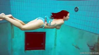Busty Babe DENISKA - Poolside Boob Job Swimming Compilation