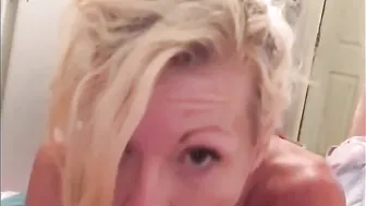 Sloppy Hoe Deep Throats Gigantic Dick and Bareback Fucks