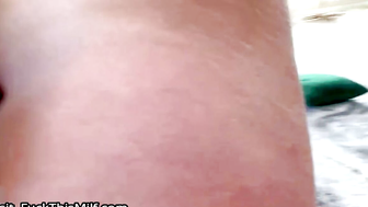 3way FFM threesome featuring Angela White, Lenna-Paul & JohnnySins - POV Blowjob to Creampie