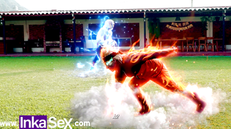 Tsunade vs. The Raikage's ass-kicking jutsu