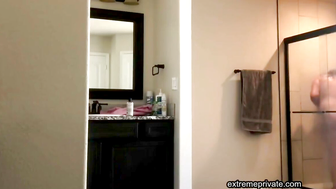 Step-Mom Shower Peeping Jerk Off Session - Stepdaughter's Hot Mom