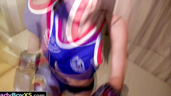 Asian Boxing Beauties - Seductive Lady Boy Riding Her Trainer's Dick