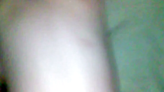 Worthless slut begs to cum into her ass