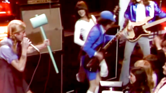 Bon Scott in drag
