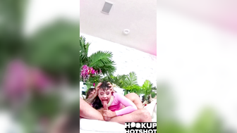 BecA-Barbies" - Sexy Brunette Teen Gives an Erotic Striptease & Masturbates With Her Favorite Toy