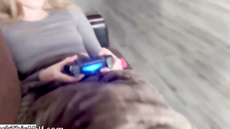 Hot Blondie Gives You A Wild Ride With Her Mouth And NetFlix - POV