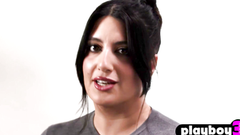 Arabian Bombshell Sara - Kinky Interview Turns into Hot Mastubration Session