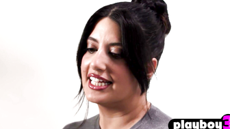 Arabian Bombshell Sara - Kinky Interview Turns into Hot Mastubration Session