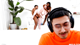 Game Night Gone Wild! Step-Mother's Double Voyeurism - Nerdy Son & Two Hot Friends