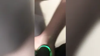 Trying out the new Grind Gun Vibrator and Spreading Booty