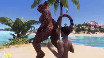 Wildlife porn video – Furry women Mates With a Man | Furry monster| 3D Porn Wild