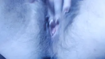 Super Sexy Unshaved Twat Squirting Close up and Performance Pink into