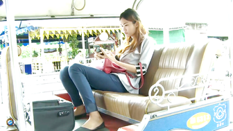 Thailand's Hottest Amateur Milf Rides A Stranger In Public Park