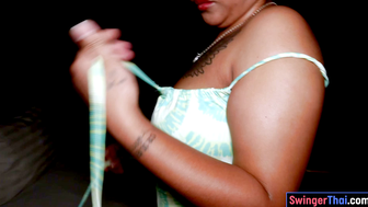 Curvy Thai BBW MILF Pim Rides a Big Cock