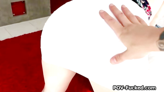 Eager newbie gets on cock to prove her skills