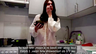 college girl saw a big cock and cum after 3 minutes of meeting.