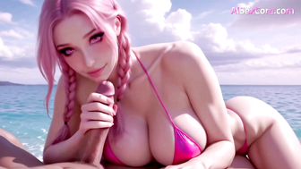Bubblegum Tits Beach Sex: AI Anime Hardcore